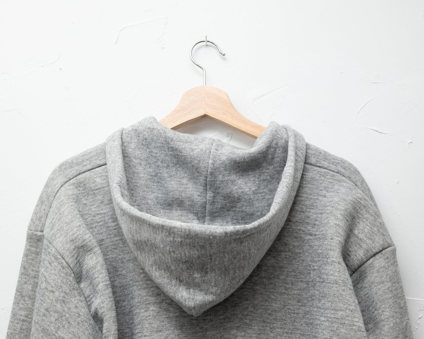 Sweat à capuche Tultex vintage des années 80 gris chiné - grand