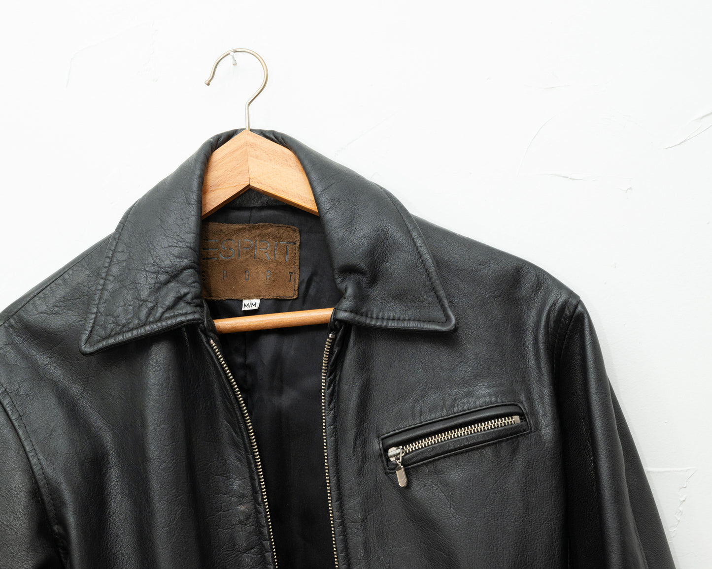 Esprit black leather jacket