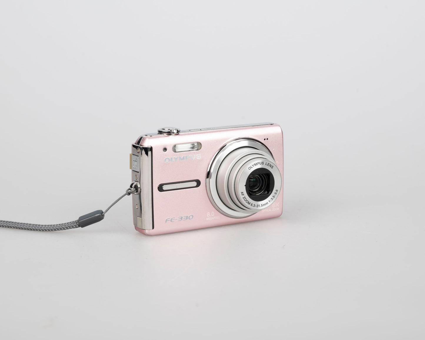 Appareil photo numérique Olympus FE-330 8MP avec chargeur + batterie + carte XD 2 Go + étui + câble de transfert