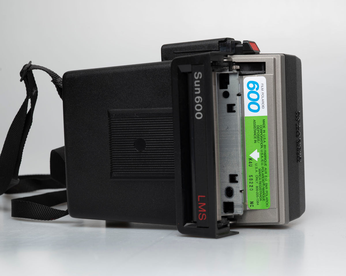 Polaroid Sun 600 LMS instant film camera (serial K4U58220NC) Made-in-USA version