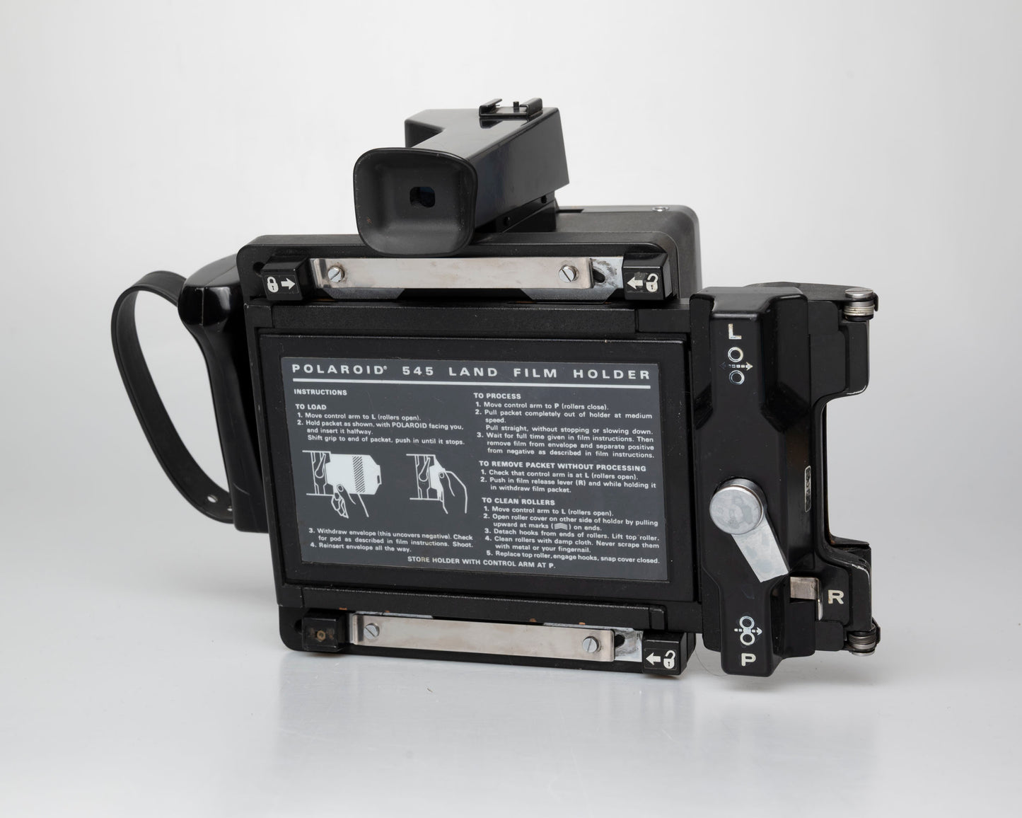 Polaroid Miniportrait 202 dual lens camera w/ 545 Land Film Holder