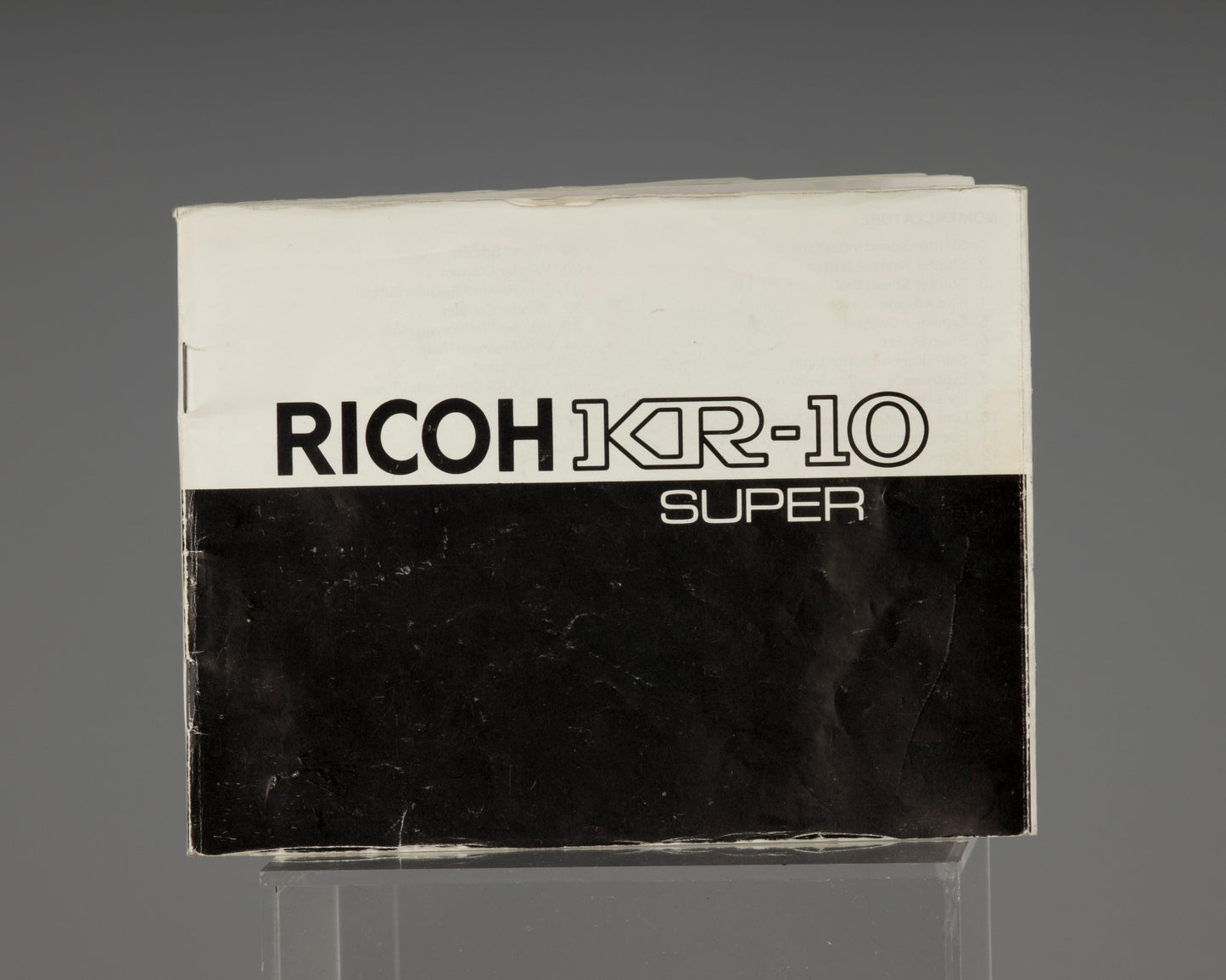 Ricoh KR-10 Super + objectif Rikenon 50mm f1.7