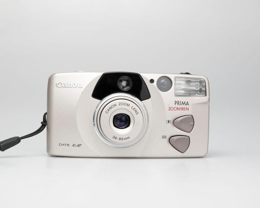 Canon Prima Zoom 85N Date 35mm camera (serial 6909395)