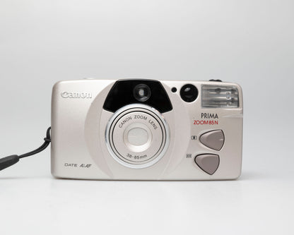 Canon Prima Zoom 85N Date 35mm camera (serial 6909395)