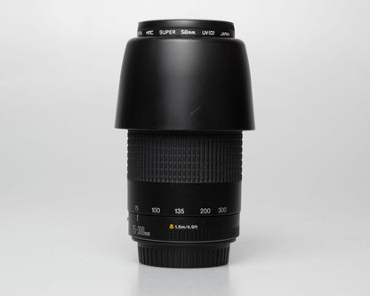 Canon EF 75-300mm F4-5.6 II Ultrasonic zoom lens (serial 1502844D)