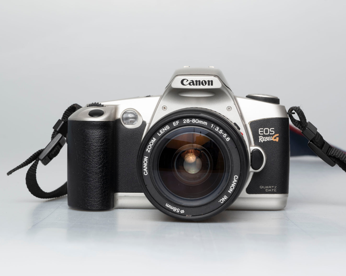Canon EOS Rebel G 35mm film SLR w/ Canon EF 28-80mm lens (serial 2266407)