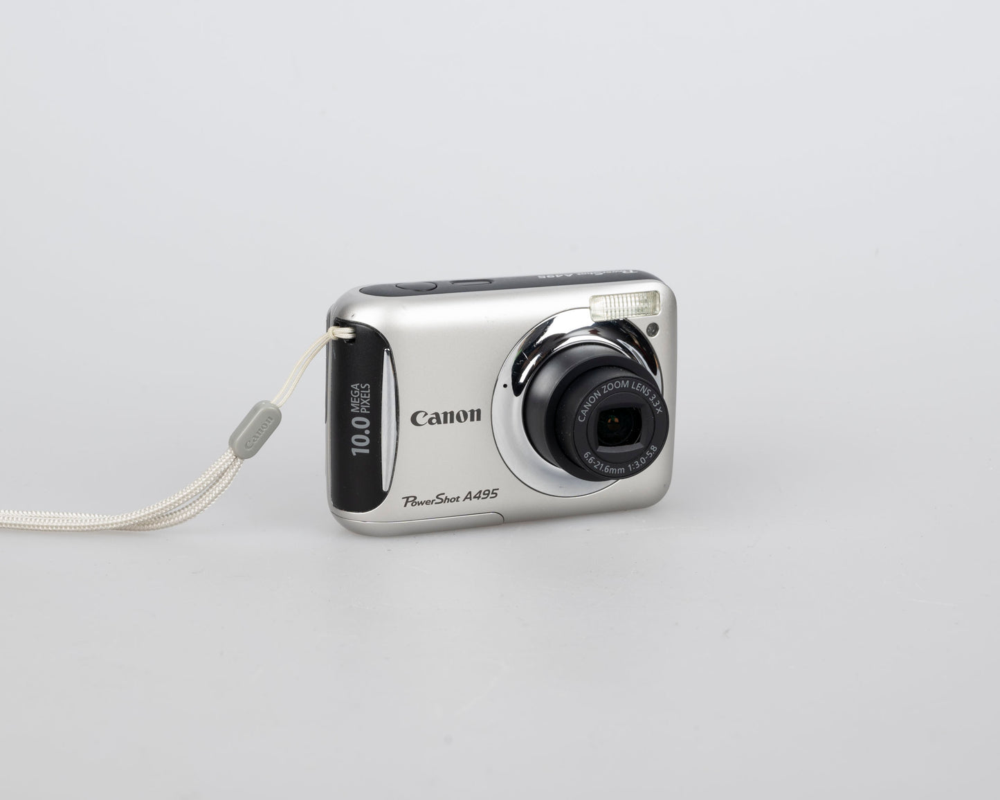 Canon Powershot A490 digicam 10 MP CCD sensor w/ 8GB SD card (uses AA batteries)
