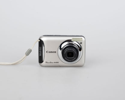Canon Powershot A490 digicam 10 MP CCD sensor w/ 8GB SD card (uses AA batteries)
