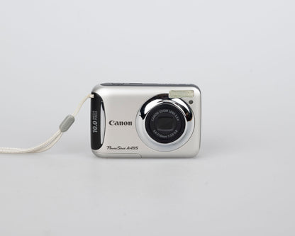 Canon Powershot A490 digicam 10 MP CCD sensor w/ 8GB SD card (uses AA batteries)