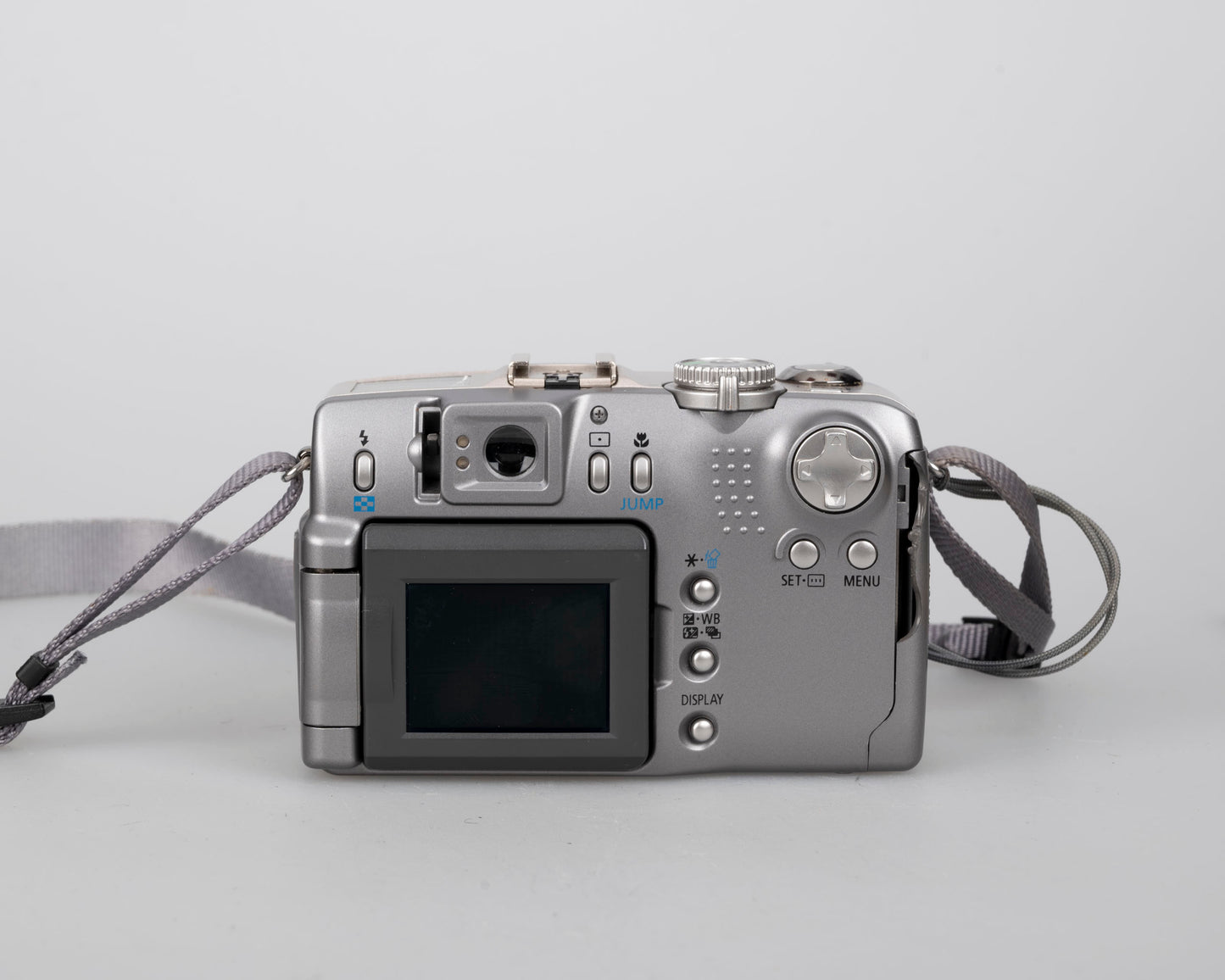 Canon Powershot G2 digicam w/ 4 MP CCD sensor; includes 256MB CF card + 2 batteries w/ charger + original box, manuals & accessories