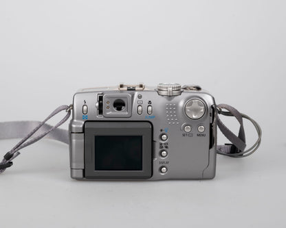 Canon Powershot G2 digicam w/ 4 MP CCD sensor; includes 256MB CF card + 2 batteries w/ charger + original box, manuals & accessories