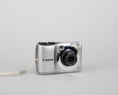Canon Powershot A1200 digicam w/ 12 MP CCD sensor + 2 GB SD card (uses AA batteries)