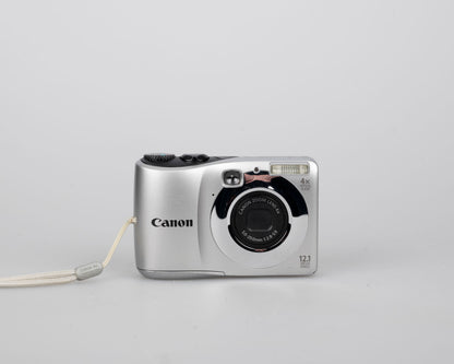 Canon Powershot A1200 digicam w/ 12 MP CCD sensor + 2 GB SD card (uses AA batteries)
