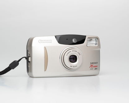 Canon Sure Shot Zoom 76 Date 35mm film camera w/ case (serial 4575391)