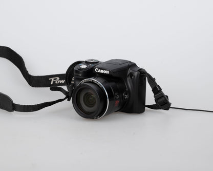 Appareil photo numérique Canon PowerShot SX510 HS 20,1 MP avec carte SD 4 Go + batterie + chargeur