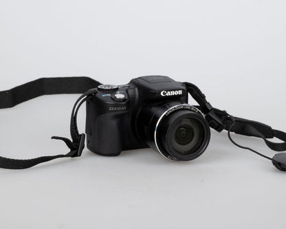 Appareil photo numérique Canon PowerShot SX510 HS 20,1 MP avec carte SD 4 Go + batterie + chargeur