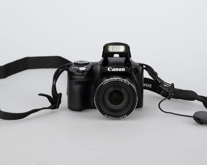 Appareil photo numérique Canon PowerShot SX510 HS 20,1 MP avec carte SD 4 Go + batterie + chargeur