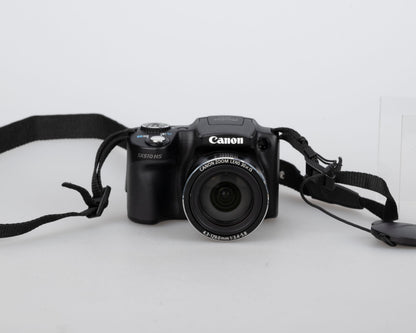 Appareil photo numérique Canon PowerShot SX510 HS 20,1 MP avec carte SD 4 Go + batterie + chargeur