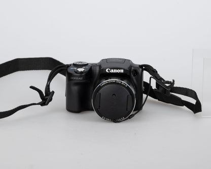 Appareil photo numérique Canon PowerShot SX510 HS 20,1 MP avec carte SD 4 Go + batterie + chargeur