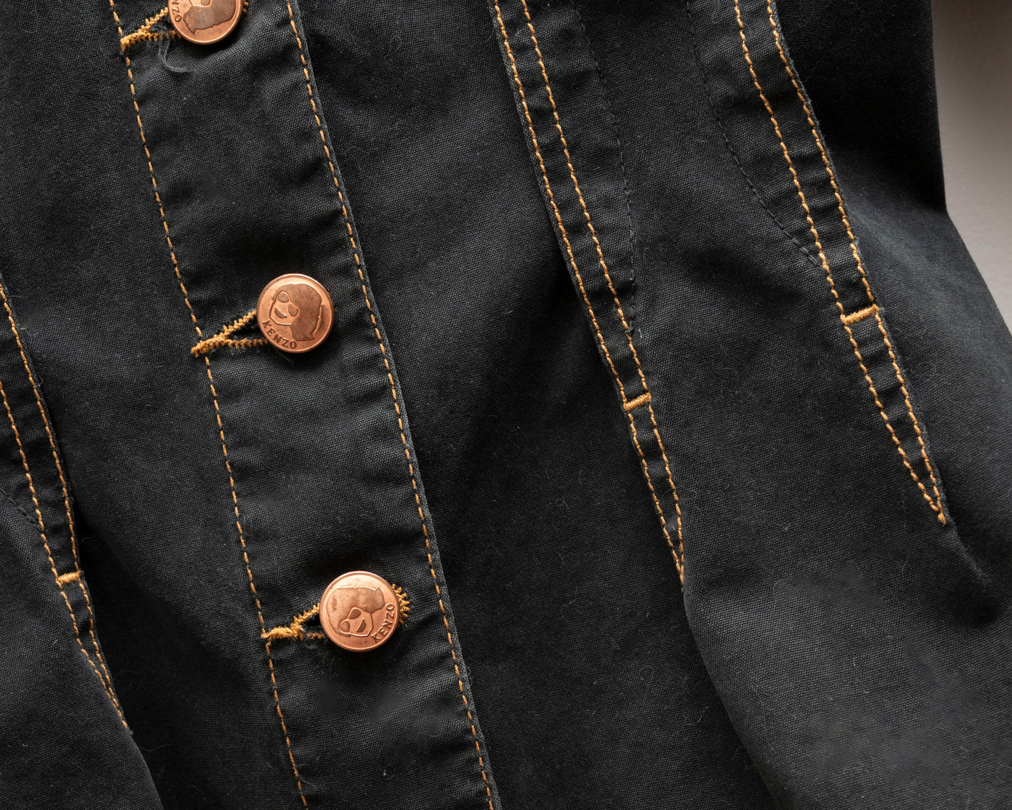Veste noire vintage femme Kenzo Jeans - medium