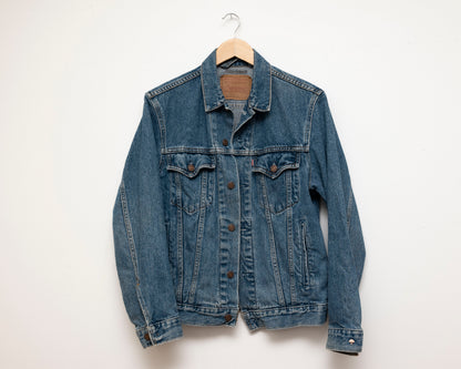 levi's denim jean trucker jacket small 