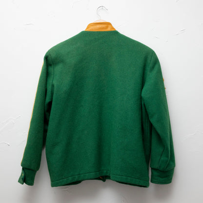 Veste universitaire en laine verte - small/med