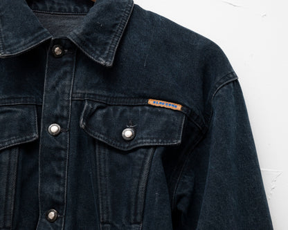 Veste courte en denim délavé foncé - petite