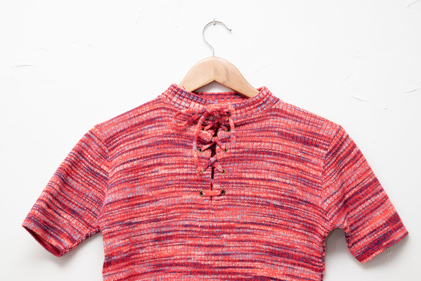 Pull « space dye »  rouge - petit
