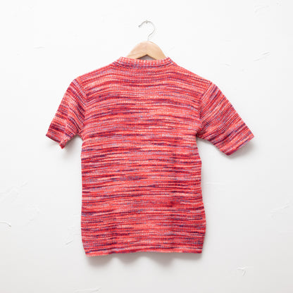 Pull « space dye »  rouge - petit