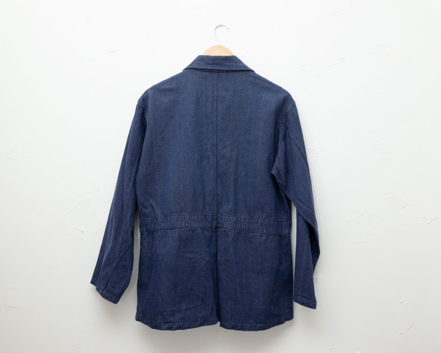 Veste de travail en denim indigo