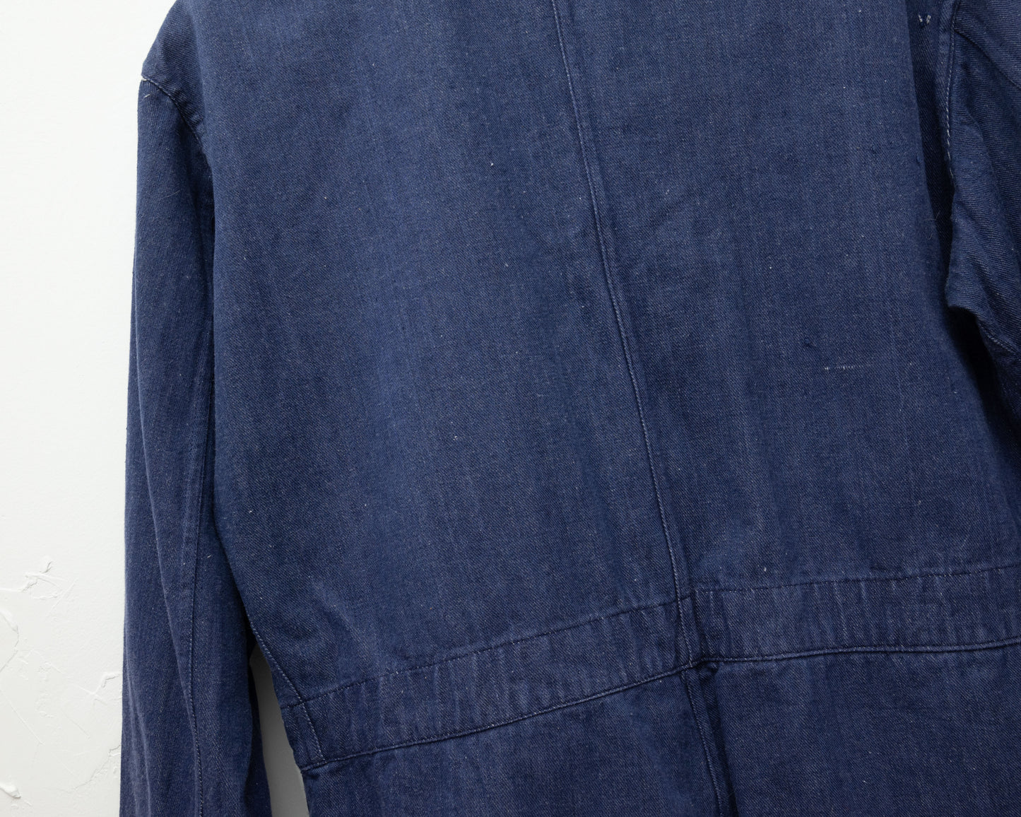 Veste de travail en denim indigo