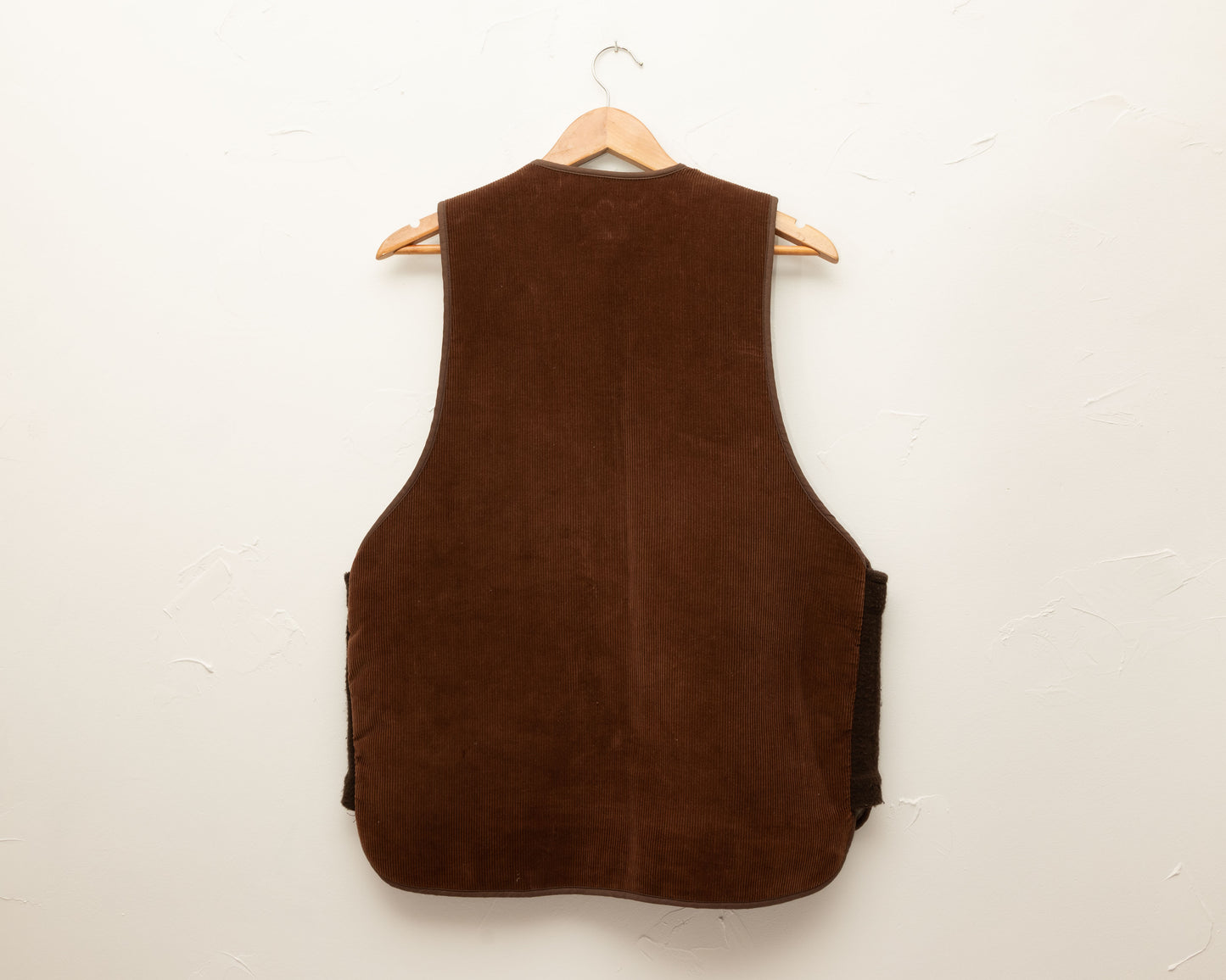 Gilet sherpa Hammil en velours côtelé marron