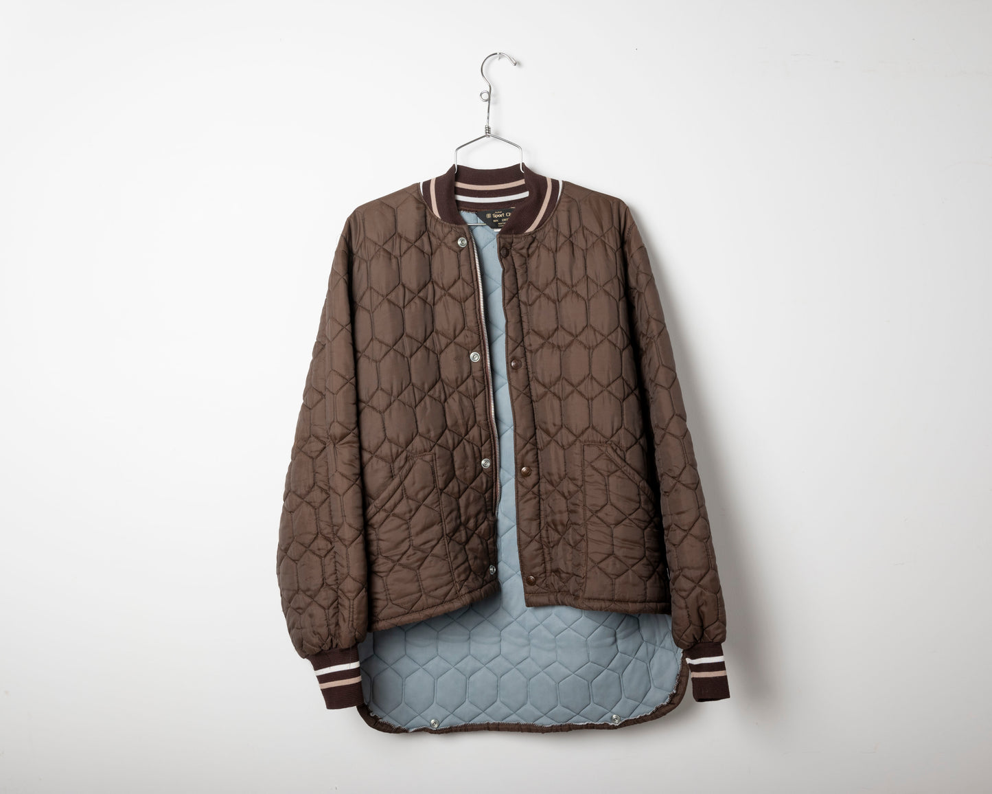 Brown quilted jacket