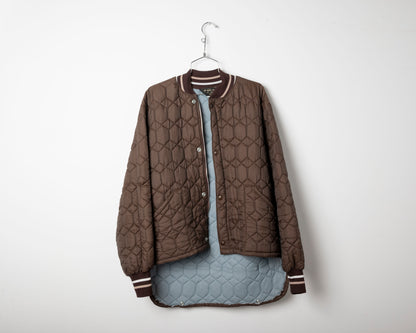 Brown quilted jacket