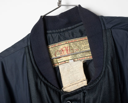 Vintage navy jacket liner - medium