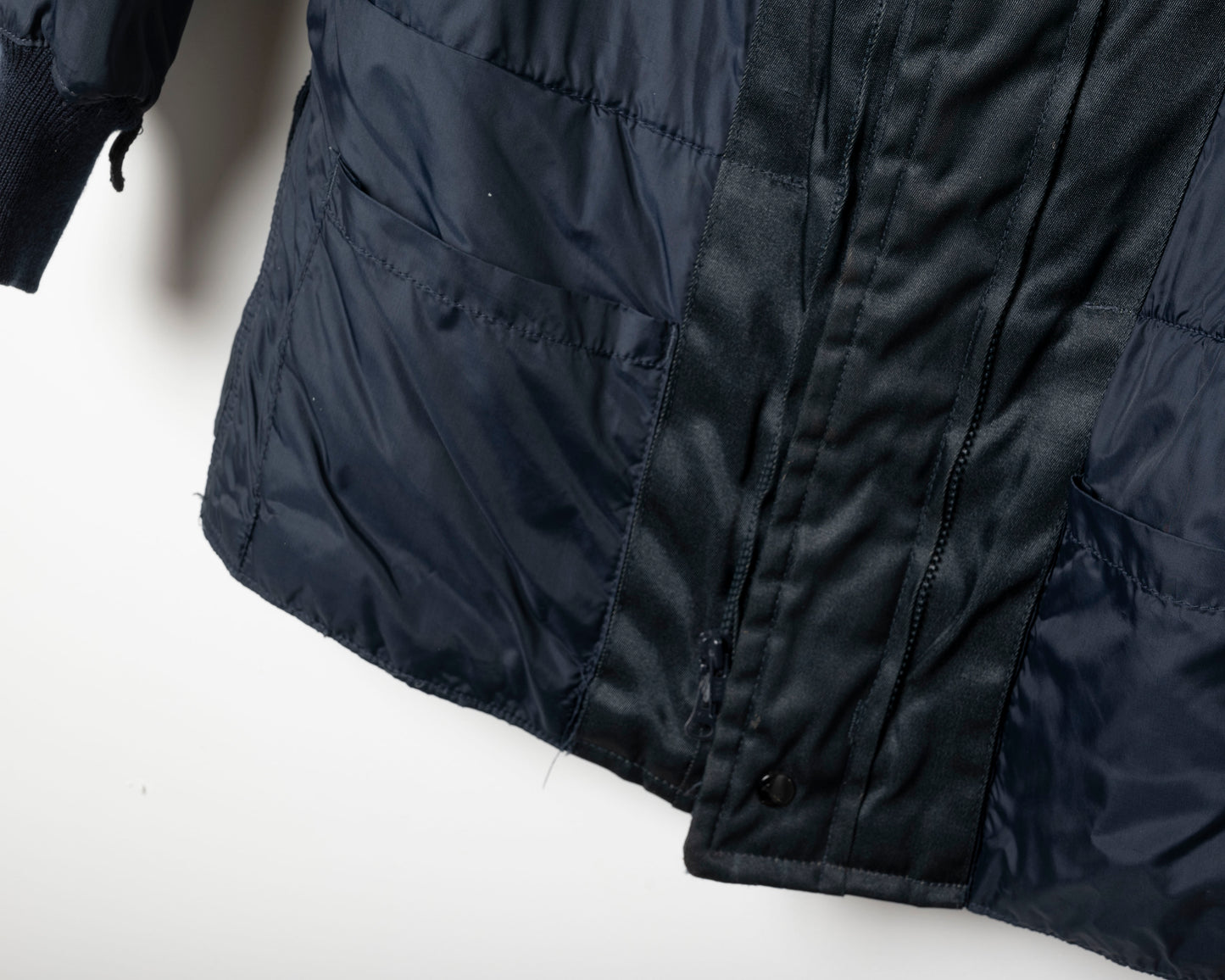 Vintage navy jacket liner - medium