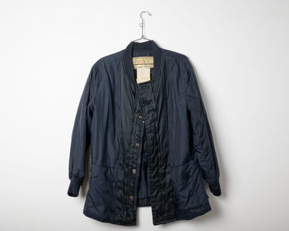 Vintage navy jacket liner - medium
