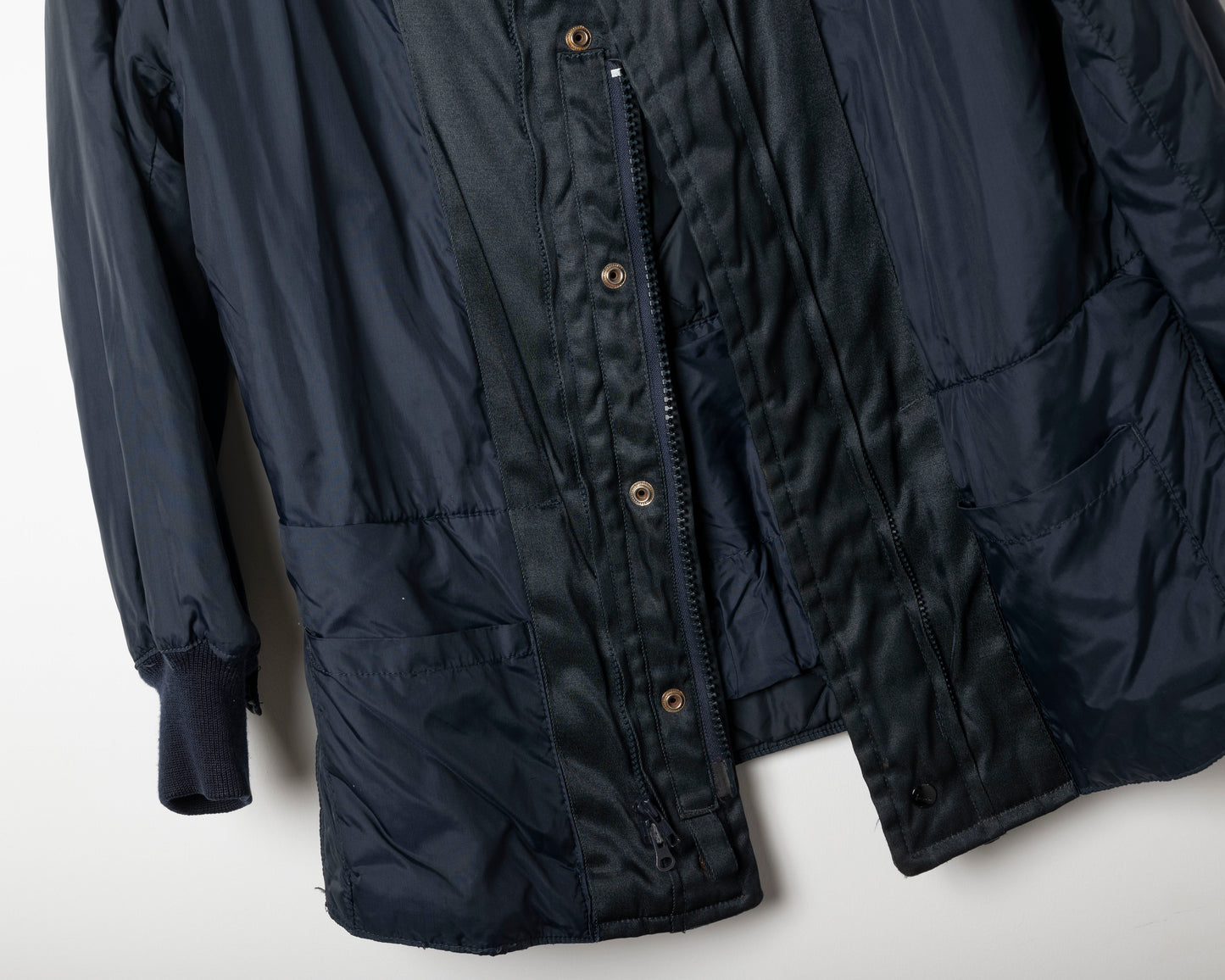 Vintage navy jacket liner - medium