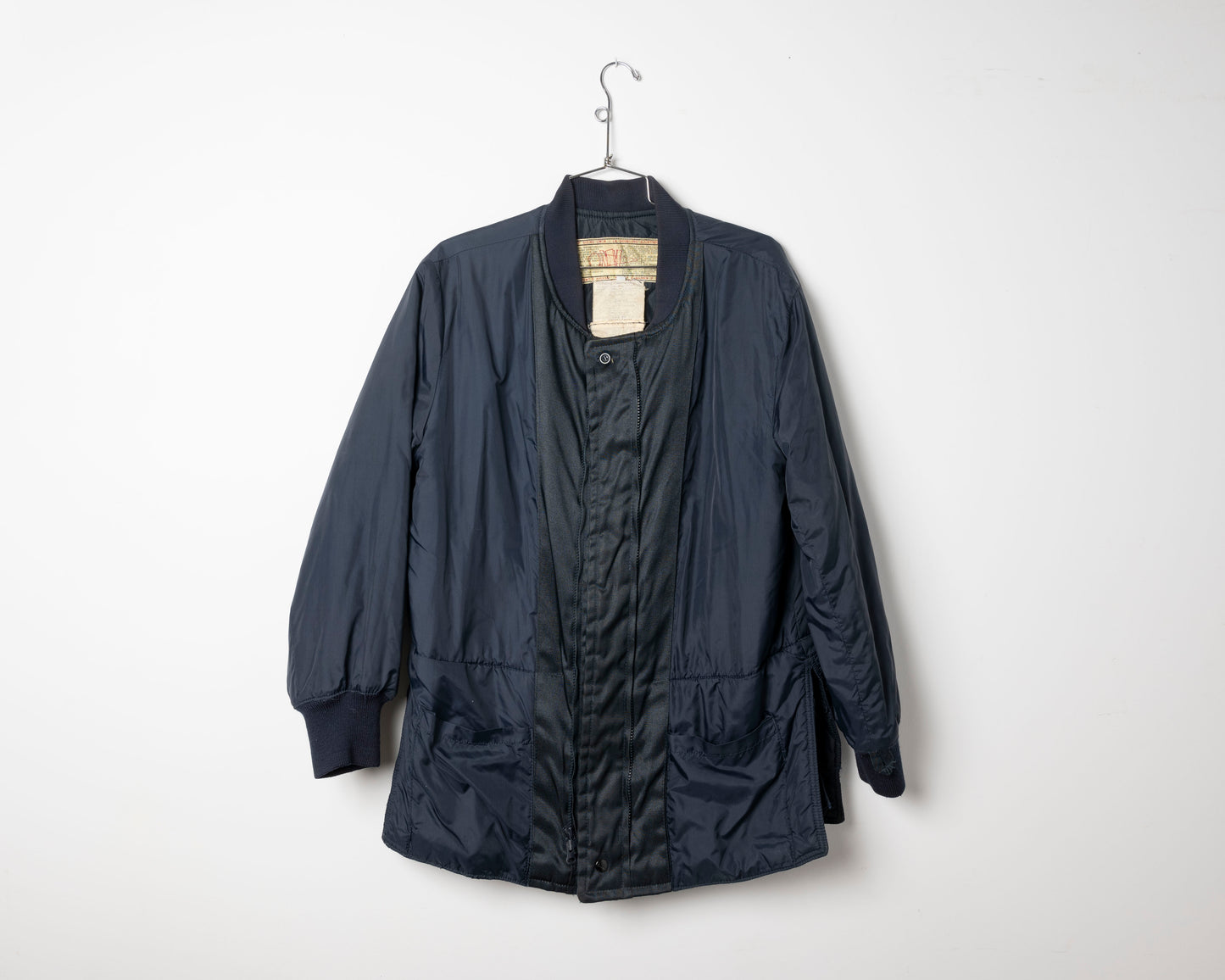 Vintage navy jacket liner - medium