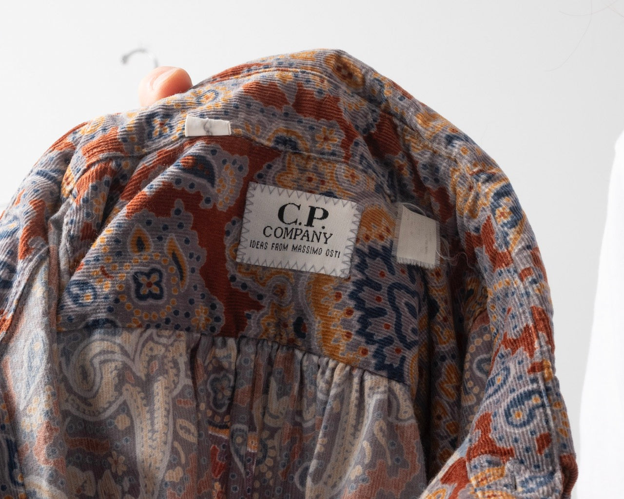 C.P. Company / Massimo Osti paisley corduroy shirt