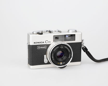 Konica C35 Appareil photo télémétrique ultra-compact automatique 35 mm avec objectif Hexanon 38 mm