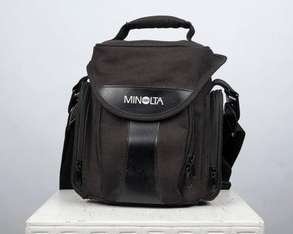 Sac bandoulière compact noir pour appareil photo Minolta