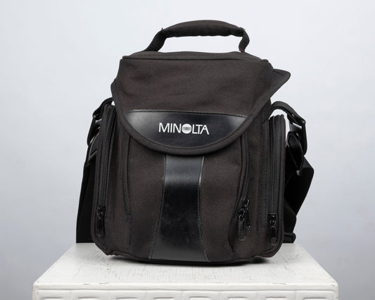 Sac bandoulière compact noir pour appareil photo Minolta