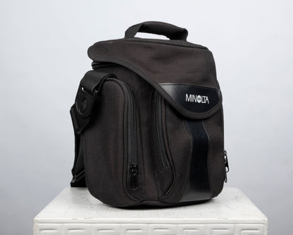 Sac bandoulière compact noir pour appareil photo Minolta