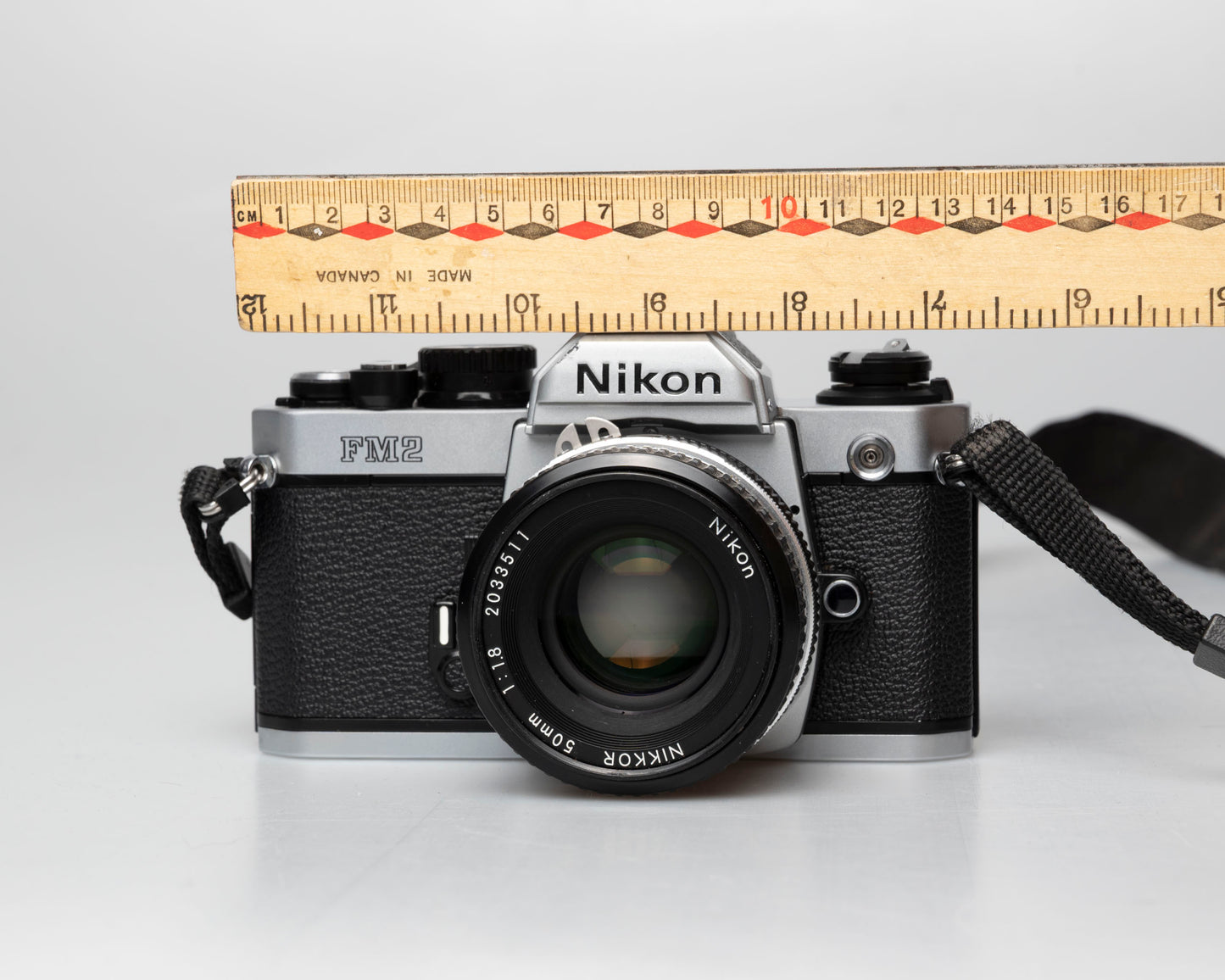 Nikon FM2n 35mm film SLR camera w/ Nikkor 50mm f1.8 lens (serial 8703699)