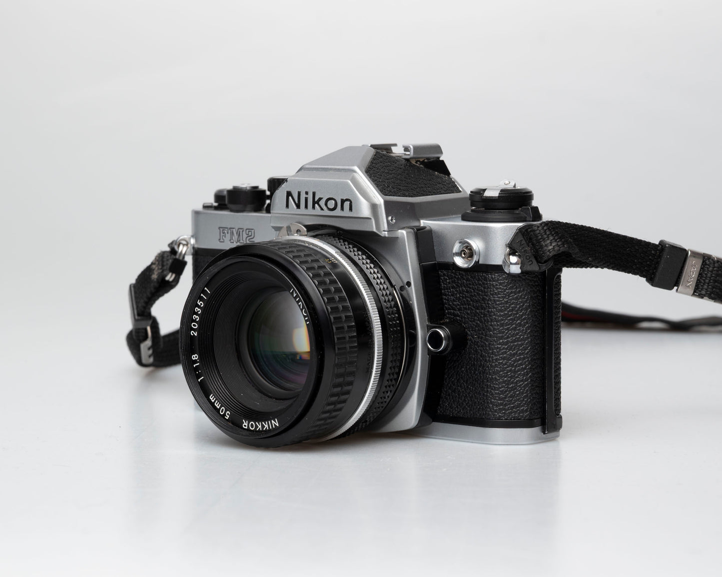 Nikon FM2n 35mm film SLR camera w/ Nikkor 50mm f1.8 lens (serial 8703699)