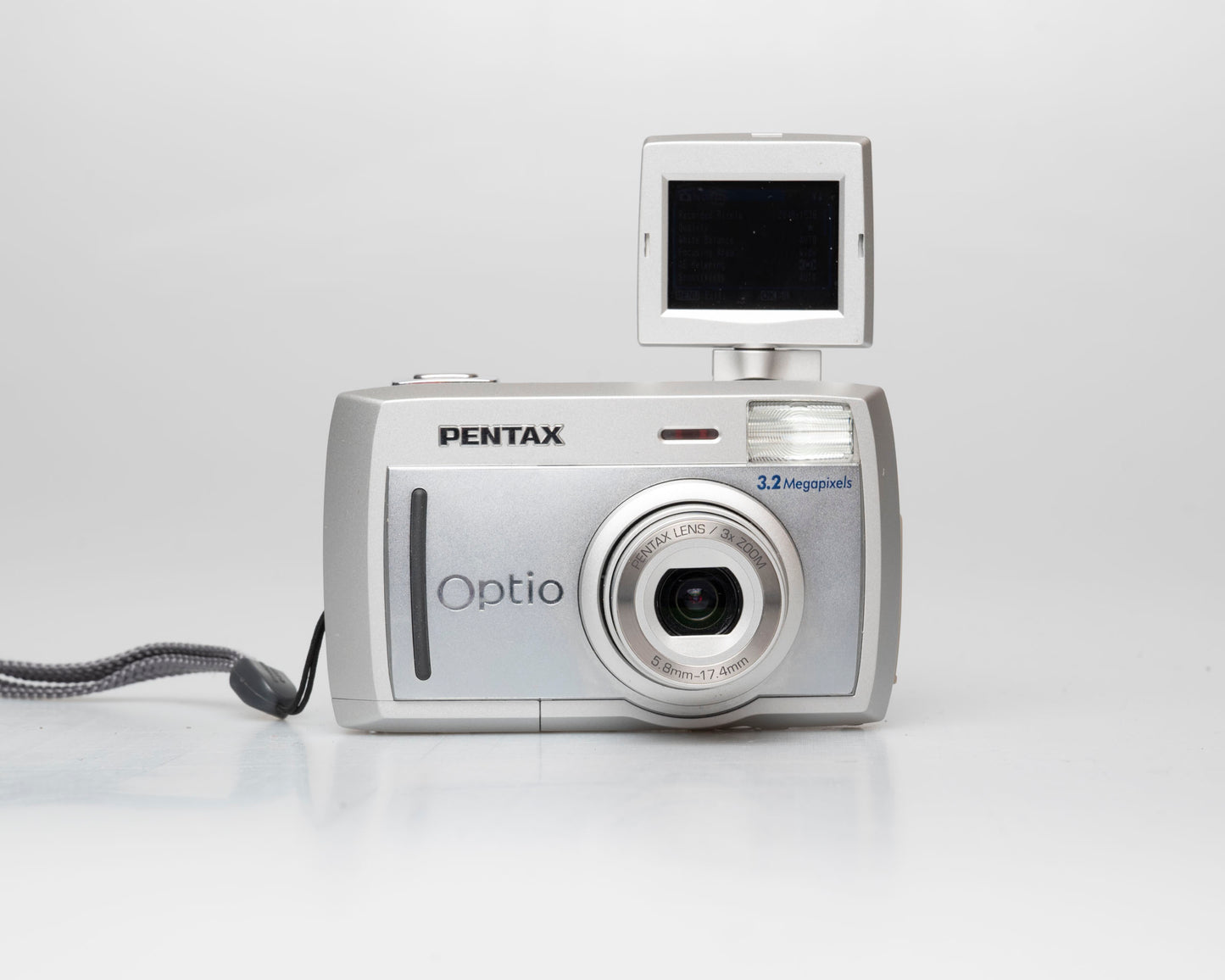Pentax Optio 33L 3.2 megapixel digicam w/ 64MB CF card + cables + box + manuals (serial 6463008)