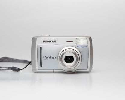Pentax Optio 33L 3.2 megapixel digicam w/ 64MB CF card + cables + box + manuals (serial 6463008)