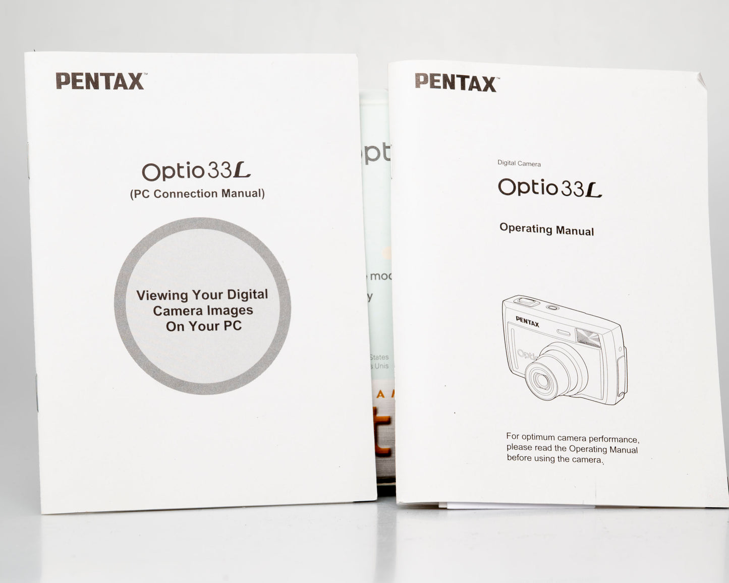 Pentax Optio 33L 3.2 megapixel digicam w/ 64MB CF card + cables + box + manuals (serial 6463008)