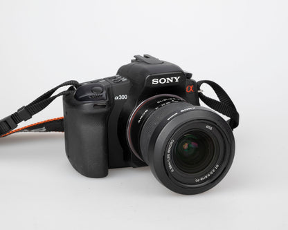 Sony Alpha DSLR-A300 10.2MP CCD sensor  Digital SLR Camera w/ DT 18-70mm f/3.5-5.6 Zoom Lens